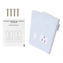 2 En 1 Enchufe 1 Vías Interruptores Inteligente - Blanco - Ver 10