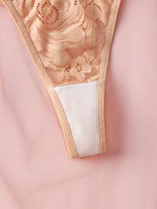 4pcs Multicolor Lace Sexy Mature Women Thong Panties - Multicolor - View 8
