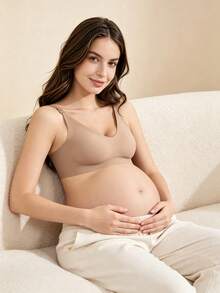 Hart & Haze 3pcs/Pack Pregnant & Nursing Bras, Front-Close Seamless Supportive Wireless Maternity Bras For All Seasons - Multicolor - View 5