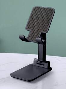 1pc Universal Desktop Phone Stand, Supports Tablet And Phone, Adjustable Portable Phone Holder - Black - View 1
