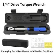 Kunci Torsi Preset Sepeda 5-25N.M Alat Perbaikan Sepeda yang Dapat Disesuaikan Kunci Pas Ratchet Drive 1/4" - Kunci - View 10