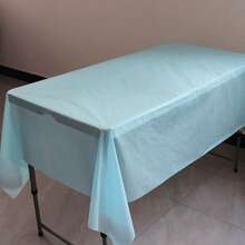 1pc Plastic Tablecloth, 54 X 108 Inch Disposable Tablecloth, Suitable For Parties, Picnics And Weddings, Rectangular, Multiple Colors Available - Square Tablecloth - View 20