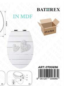 مقعد مرحاض طويل على شكل O مع غطاء من خشب MDF، مفصلات قابلة للتعديل وخيارات متعددة للأنماط - A - مشاهدة 9