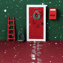3/6/12pcs Christmas Elf Pattern Stencil Set, Includes Footprint And Handprint Patterns, Plastic Drawing Stencils, Christmas Footprint Pattern Stencils, Elf Handmade Craft Stencils, Elf DIY Pattern Stencils, Reusable PET Stencils, Suitable For Drawing Window Sill Elf/Footprint Pattern Christmas Decorations - A - View 5