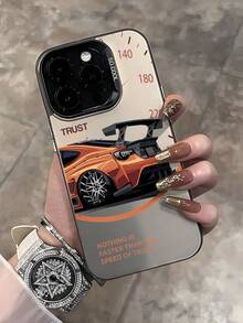 1 pieza Funda de teléfono con eslogan en inglés y velocímetro de coche deportivo, cubierta protectora a prueba de golpes con estilo de carreras y moda fresca, adecuada para iPhone 17/16/11/13 Pro/15 Pro/15/13 Pro Max/14/13/12, compatible con Samsung Galaxy A56 5G/A26 5G/A55 5G/S25/S25 Plus/S25 Ultra/S24/S23/S22 - Gris - Ver 5