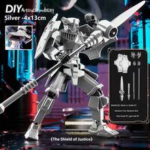 T13 Action Figure 2-Piece Set, DIY Titan 13 Warrior Figure, Multi-Joint Articulated Action Figure, Lucky 13 Collectible Toy - Multicolor - View 10