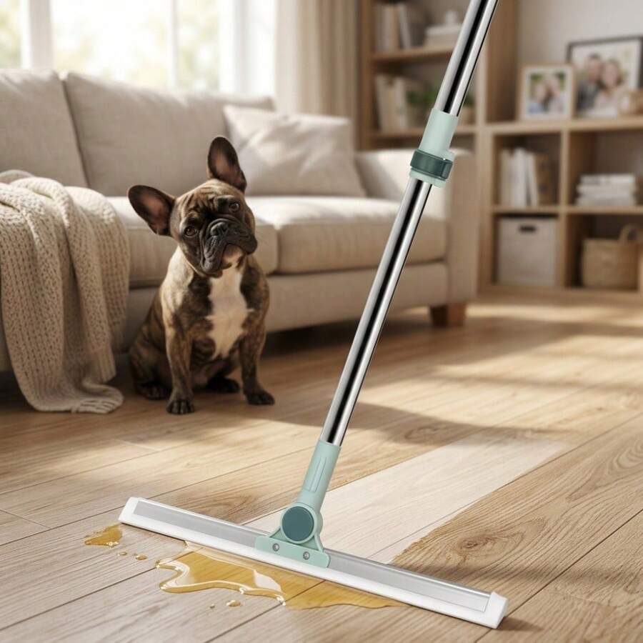 Vassoura Mágica De Silicone Rodo Limpador De Vidros E Pisos Banheiro Cozinha - A - Visão 1