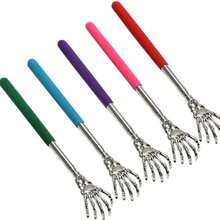 1pc Random Color Skeleton Hand Back Scratcher,Telescopic Back Scratcher,Stainless‑Steel Back Scratcher,Portable Itch Relief Tool,Massager For Back Shoulder Neck. - A - View 9