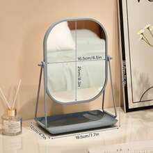 Vanity Mirror, Desktop Makeup Mirror, Metal European Vintage Style Desktop Vanity Mirror, Adjustable Stand High Definition Mirror, Bedroom Decor Ornament, Home Decor Mirror Student Dorm Portable Makeup Mirror, Suitable For Travel, Bedroom, Bathroom, Office, Vanity And Countertop, Makeup Tool, Back To School Season, Christmas Gift, Best Gift For Women - Multicolor - View 14