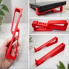 Portable Laptop Stand, 3D Printed Ventilated Ergonomic Laptop Riser, Lightweight Compact Desktop Cooling Bracket, Improves Heat Dissipation And Posture, Universal Fit For All Laptops, Suitable For Office And Home Use - A - View 4