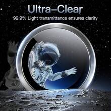 CASECOPS 3Set/9Pcs Metal Camera Lens Protector Compatible With Iphone 17/16 PRO MAX/16PRO/16 Plus/15 PRO MAX/15 PRO/14 PRO MAX/14 PRO/13 PRO MAX/13 PRO/12 PRO MAX/12 PRO, Tempered Glass, 9H Metal Single Lens Cover, Anti-Fall And Anti-Scratch, High Definition Transparent - Silver - Silver - View 5