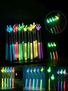 1pc/3pcs/6pcs Retractable Luminous Baton - Multi-Functional Retractable Luminous Presentation Stick, Teacher's Classroom Reading Stick, Student Learning Guiding Pointing Stick, Random Colors And Styles, Classroom Reading And Stretching Baton, Suitabl - Multicolor - View 2
