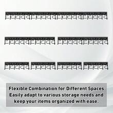 Metal Garage Organizer Wall Mount, 4 Pack Garden Organizer With Extension Cord Straps, Garage Organization Hooks And Hangers Shed, Yard Storage, Wall Holder Hanging Broom Mop - Multicolor - View 4