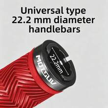 MOTSUV 1 Pair Mountain Bike Handlebar Grips, Single-Sided Lock-On Rubber Hand Grips, Anti-Slip Durable Dual-Channel Rubber - Multicolor - View 7