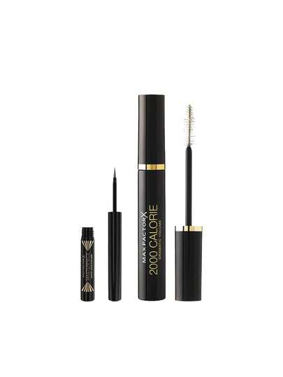 Max Factor [Bundle] Masterpiece Waterproof Matte Liquid Eyeliner 02 Charcoal 1.7 Ml + 2000 Calorie Mascara Black 9 Ml