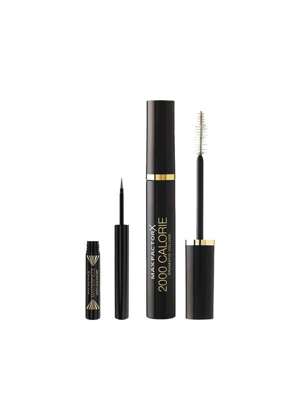 Max Factor [Bundle] Masterpiece Waterproof Matte Liquid Eyeliner 02 Charcoal 1.7 Ml + 2000 Calorie Mascara Black 9 Ml