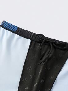 361degree 361° Men's Square Leg Swim Trunks With Drawstring Waist, Fits Multiple Waist Sizes Black - Black - View 6