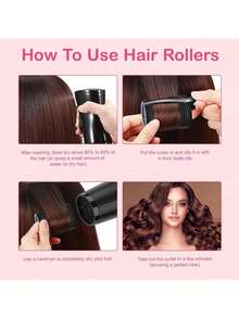 24pcs Curly Hair Styling Set, Includes Hair Clips And Self-Adhesive Curlers, Suitable For Long, Medium, Short Hair And Bangs. DIY Curling Tools, Ideal For Salon Use, Perfect Gift For Back To School Season. - Black - View 8