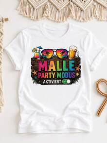 Modalità Maiorca attivata Festeggiando le vacanze a Maiorca (2) T-shirt unisex oversize con stampa internazionale Y2K per uomo e donna, stile retrò anni 2000, streetwear - Indietro - Visualizzare 8
