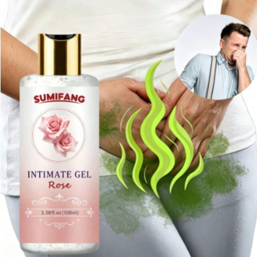 SUMIFANG 100ML Soin quotidien à la rose, doux et respectueux de la peau, soulage l'humidité et la sensation collante causées par une assise prolongée, conserve le parfum délicat de la rose, garde la peau fraîche et confortable pendant une longue période - 100 ml - Voir 1