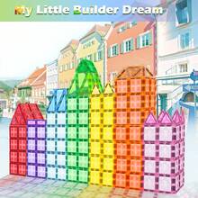 Bloques de Construcción Magnéticos Transparentes con Forma de Diamante Pequeño 48/68/98 Piezas, Ladrillos de Transmisión de Luz para Ensamblar Modelos de Castillo & Ciudad DIY, Juguete de Apilamiento Libre de Múltiples Formas, Cultiva la Conciencia Espacial - Multicolor - Ver 3