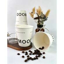 50/40/30/25/20/10/5pcs[330ml]White Odmood Double Wall Coffee Paper Cups, Suitable For Home Gatherings, Business Reception, Halloween Party - Multicolor - View 2