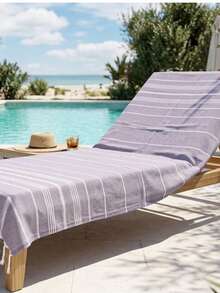 Simi Peshtemal, Turkish Peshtemal, 90x180 Cm Beach Peshtemal, Turkish Peshtemal, Fouta Towels - Purple - View 5