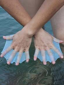 Non-Slip Swimming Hand Paddles Silicone Swimming Gloves Unisex Frog Paddles Palm Paddles Swimming Paddles Pool Ocean Diving Training Water Sports Training Equipment Beach Swimming Essential Accessories Indoor Outdoor Swimming Gear - Multicolor - View 6