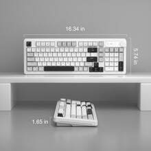 98% MageGee GK960 Wired Membrane Keyboard, 99 Keys, Full RGB Backlit, Mechanical Feel Quiet Typing, With Volume Knob, Ergonomic Design, Suitable For Office And Gaming/PC/Laptop/Win/MacOS, Birthday Gift [Front Print/Side Print] - View 11