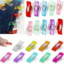 50/100pcs Colorful Sewing Clips, Plastic Clips Set, Gift, Multi-Functional Plastic Sewing Clips, Suitable For Sewing, Patchwork, Hemming, Crochet, Multi-Color, Binding And DIY Crafts - Multiple Styles - View 10