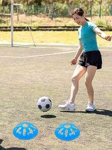 Set Kerucut Penanda Latihan Agile 4-5 Buah, Peralatan Latihan Sepak Bola, Cakram Penanda Ruang, Cocok Untuk Semua Olahraga Bola - beraneka warna - View 4