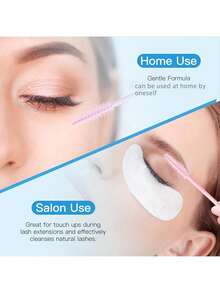 SRCKFIZ Pembersih Bulu Mata 60ML, Larutan Pembersih Ekstensi Bulu Mata dengan 2 Kuas, Set Pembersih Bulu Mata untuk Menghilangkan Debu dan Minyak, Cocok untuk Pembersihan Bulu Mata, Salon dan Penggunaan di Rumah - Putih - View 5