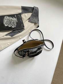 Vintage Shell Handbag, Beautiful Women's Perfect Shoulder Bag - Black - View 4