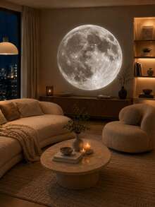 USB Starry Sky Projection Light 10 Patterns Moon Earth Mars Saturn Star Projection Night Light Breathing Atmosphere Light Bedroom Ceiling Home Theater Party Decoration - Black - View 4