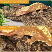 Natural Reptile Cork Bark Bedding Bearded Climbing Wall 6PCS Cork Wood Terrarium Background Decor Crested Gecko Accessories Snake Chameleon Tortoise - 6Pcs-(5.91" * 5.91") - View 8