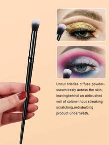 8pcs Makeup Brush Set, 6pcs Facial Makeup Brushes And 2pcs Teardrop-Shaped Velvet Powder Puffs, Soft Synthetic Bristle Makeup Brushes, Suitable For Blush, Contour, Highlighter And Setting Powder - Multicolor - View 8