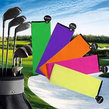 Magnetic Towel, Magnetic Clip For Golf Towel, Microfiber Fabric Waffle Pattern Towels Industrial Strength Magnet For Strong Hold To Golf Carts Or Clubs 1 - Yellow - View 7