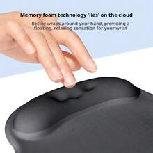 UGREEN Integrated Mouse Pad And Wrist Rest, Soft Memory Foam Palm Support, Non-Slip Rubber Base For A Secure Grip On The Desk, Comfortable For Long-Term Use - View 7