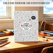 5000+ Doodle Tracing & Coloring Book, 28.45*20.83cm Large Format, Single-Sided Thick Paper, Ink-Resistant, Massive Collection Of Cute Doodle Patterns, Combines Line Tracing & Coloring,Enhancing Creativity, Beautifully Designed - Single Piece - View 2