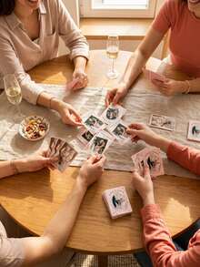 Customized Wedding Commemorative Cards, Customized Wedding Photo Carrying Cards, Couple's Commemorative Cards, Wedding Guests' Souvenir Cards, Rose-Edge Wedding Collection Cards. - Multicolor - View 4