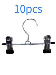 10pcs Household Double Clip Hooks Storage Clothes Hangers Laundry Clips Drying Clips, Multi-Functional Multi-Purpose Tail Clip Hooks Hanging Clips - Multicolor - View 10