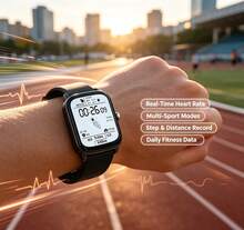 NcmRyu 1.83 Inch HD Display Waterproof Smart Watch, Outdoor Sports, Bluetooth Calling, Multiple Sports Modes, Sedentary Reminder And Other Functions, Suitable As Gift For Friends And Couples, Compatible With Android And IOS - View 5