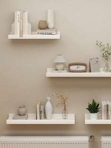 1 Piece Practical Wall Shelf Wall Mounted Decorative Storage Rack For TV Wall Board Display Shelf Partition For Living Room Bedroom Bedside - View 1