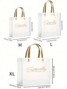 1/5/10pcs Premium Packaging Bags, Gift Bags, Thickened Frosted Gift Bags, Thickened Tote Bags, With Ribbon And "Thank You" Tag, Suitable For Daily, Holiday, Party, Christmas, Valentine's Day Use Tote Bags Gift Boxes Frosted Bags - View 8