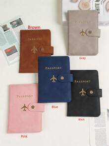 Multifunctional Passport Protector, Passport Wallet, PU Artificial Leather, Suitable For Travel, Travel Storage, Travel Essential - Multiple Colors - View 3