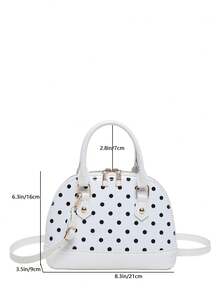 Vintage Shell Handbag Beautiful Women's Perfect Shoulder Bag - White - View 5