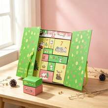 ChristmasDecorations,1 Set Christmas Countdown Calendar,Blue/Pink/Green/Red,Includes 24 Cardboard Treasure Boxes,Can Be Used To Fill Countdown Calendar Storage Boxes,Perfect Choice For DIY Gifts And Holiday Decorations - View 16