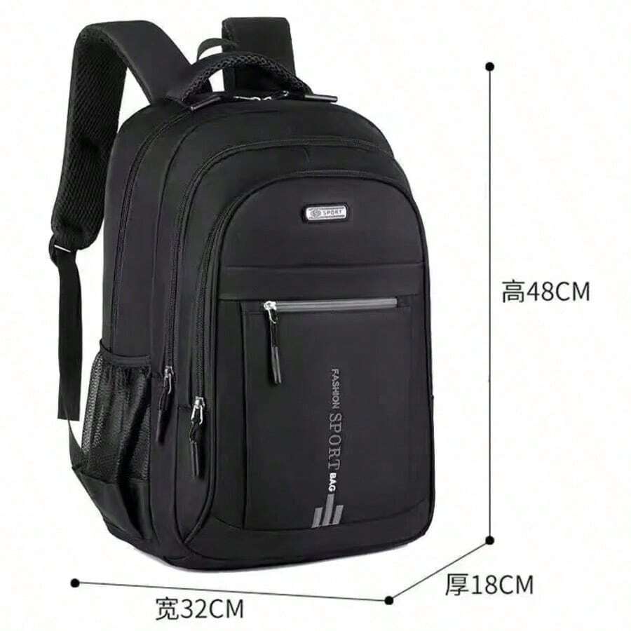 Men Fashion Backpacks - Black and White - View 1