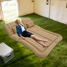 SHIOUCY Lit gonflable pour voiture - Beige - Voir 3
