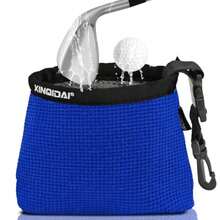 Golf Club And Golf Ball Cleaning Bag - Cleans Club Grooves, Waterproof Clean Face Tech, Detachable Clip, Machine Washable, Stay-Dry Exterior, Golfer Gifts For Men 1 - Blue - View 2